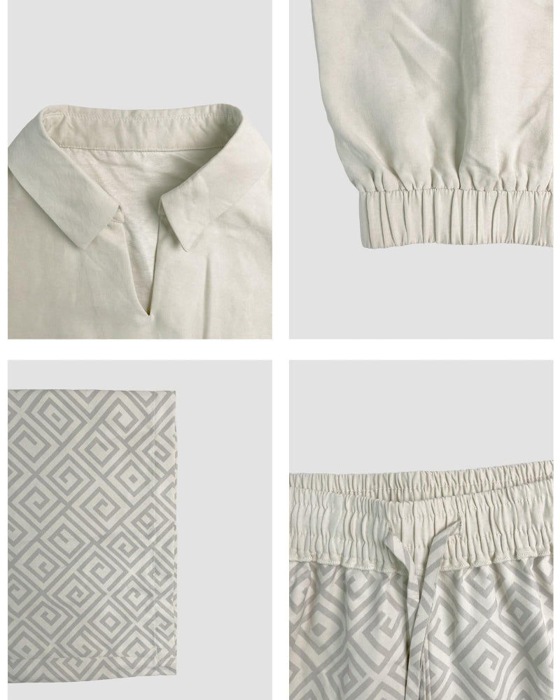 Women's 2-Piece Casual Set: Sleeveless Top & Flowy Wide-Leg Pants