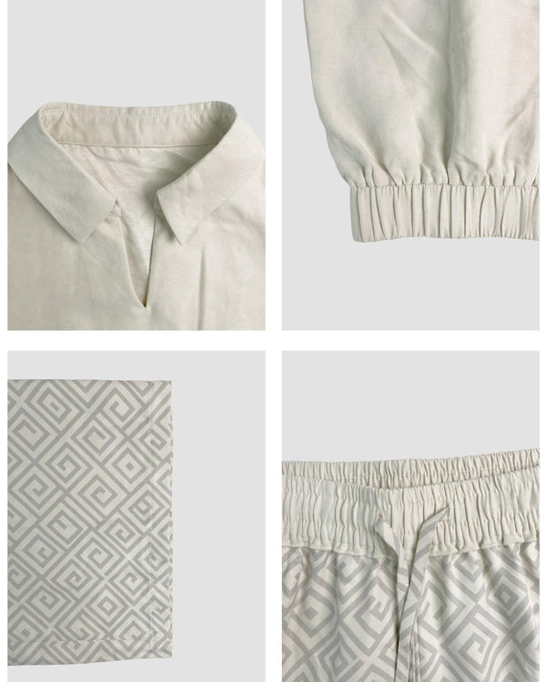 Women's 2-Piece Casual Set: Sleeveless Top & Flowy Wide-Leg Pants