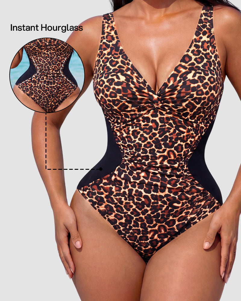 Hourglass™ Ruched Twist Front Slimming One-Piece Swimsuit Main image