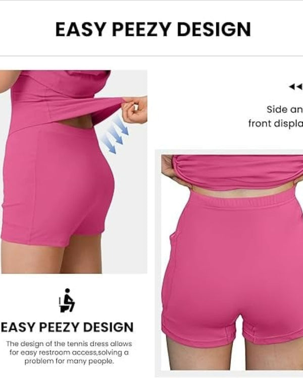 Cloudful™ 2-in-1 Backless Flare Dress – Effortless Style, Easy-Peezy Edition
