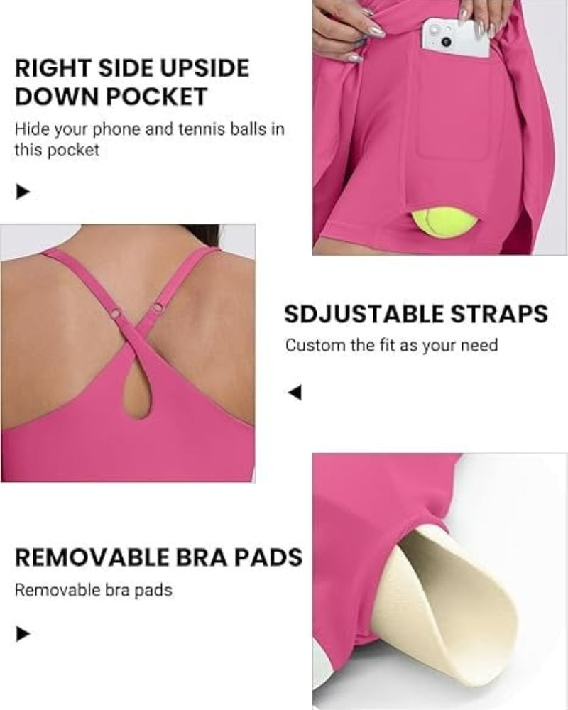 Cloudful™ 2-in-1 Backless Flare Dress – Effortless Style, Easy-Peezy Edition