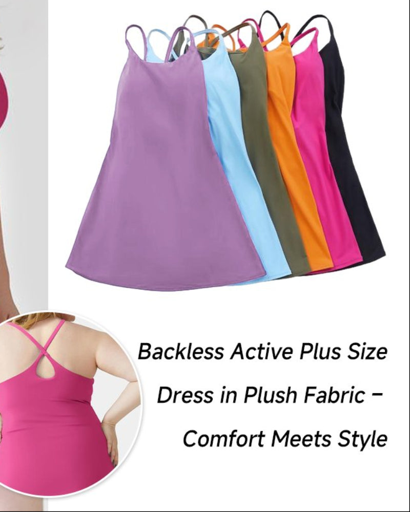 Cloudful™ 2-in-1 Backless Flare Dress – Effortless Style, Easy-Peezy Edition