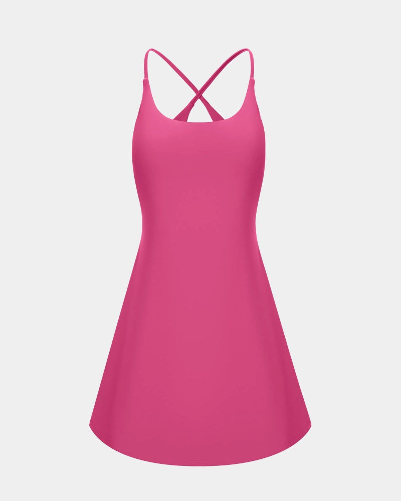 Cloudful™ 2-in-1 Backless Flare Dress – Effortless Style, Easy-Peezy Edition