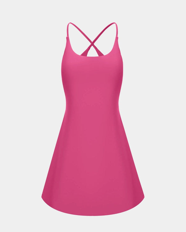 Cloudful™ 2-in-1 Backless Flare Dress – Effortless Style, Easy-Peezy Edition