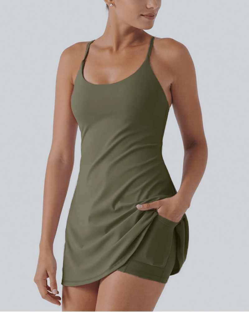 Cloudful™ 2-in-1 Backless Flare Dress – Effortless Style, Easy-Peezy Edition Secondary image