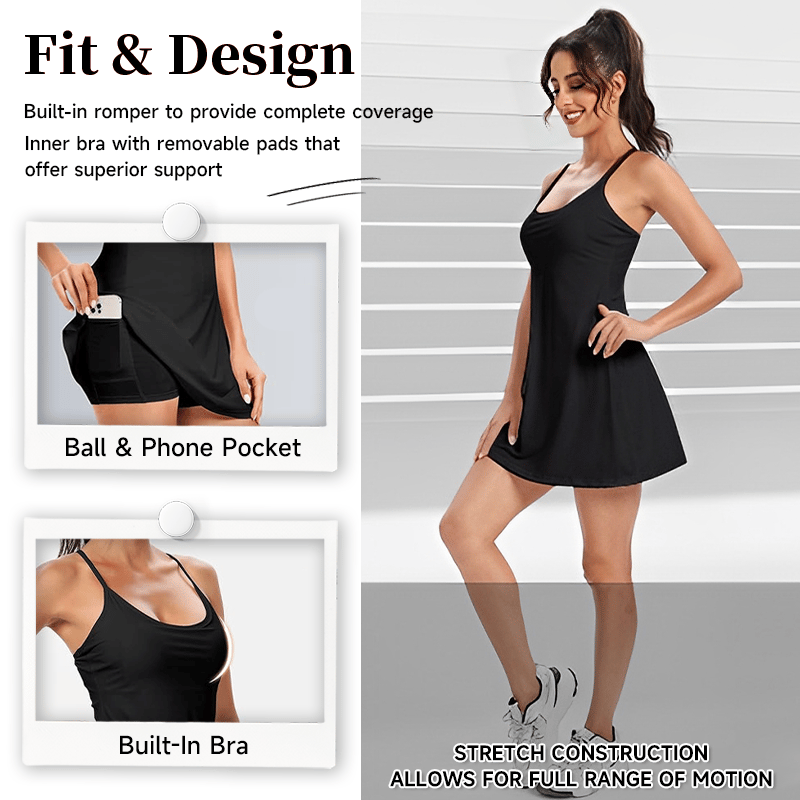 Cloudful™ 2-in-1 Backless Flare Dress – Effortless Style, Easy-Peezy Edition