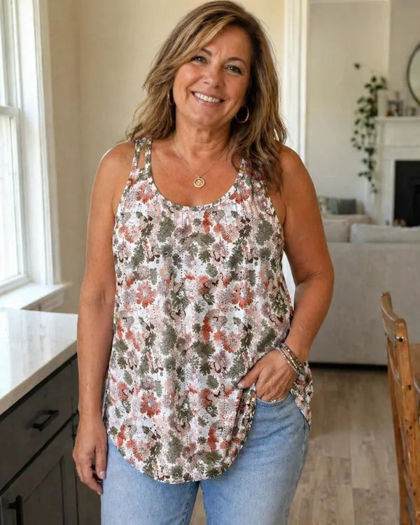 Women's Peplum Tank Tops - Sleeveless V-Neck, Stretchy Babydoll Tops for Summer
