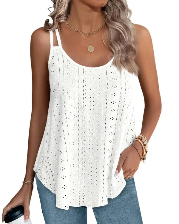 Women's Peplum Tank Tops - Sleeveless V-Neck, Stretchy Babydoll Tops for Summer