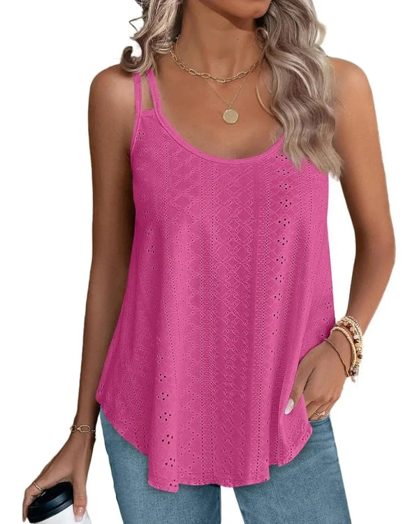 Women's Peplum Tank Tops - Sleeveless V-Neck, Stretchy Babydoll Tops for Summer