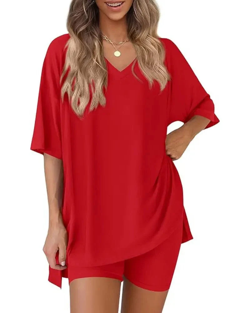 Casual Vibe Cozy Oversized 2-Piece Lounge Set – Plush Comfort for Everyday Lounging