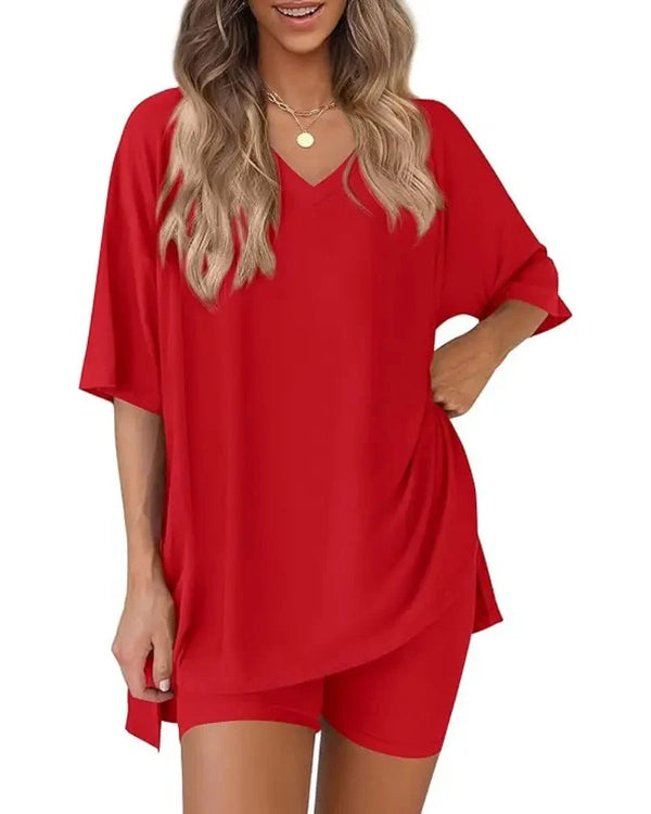 Casual Vibe Cozy Oversized 2-Piece Lounge Set – Plush Comfort for Everyday Lounging