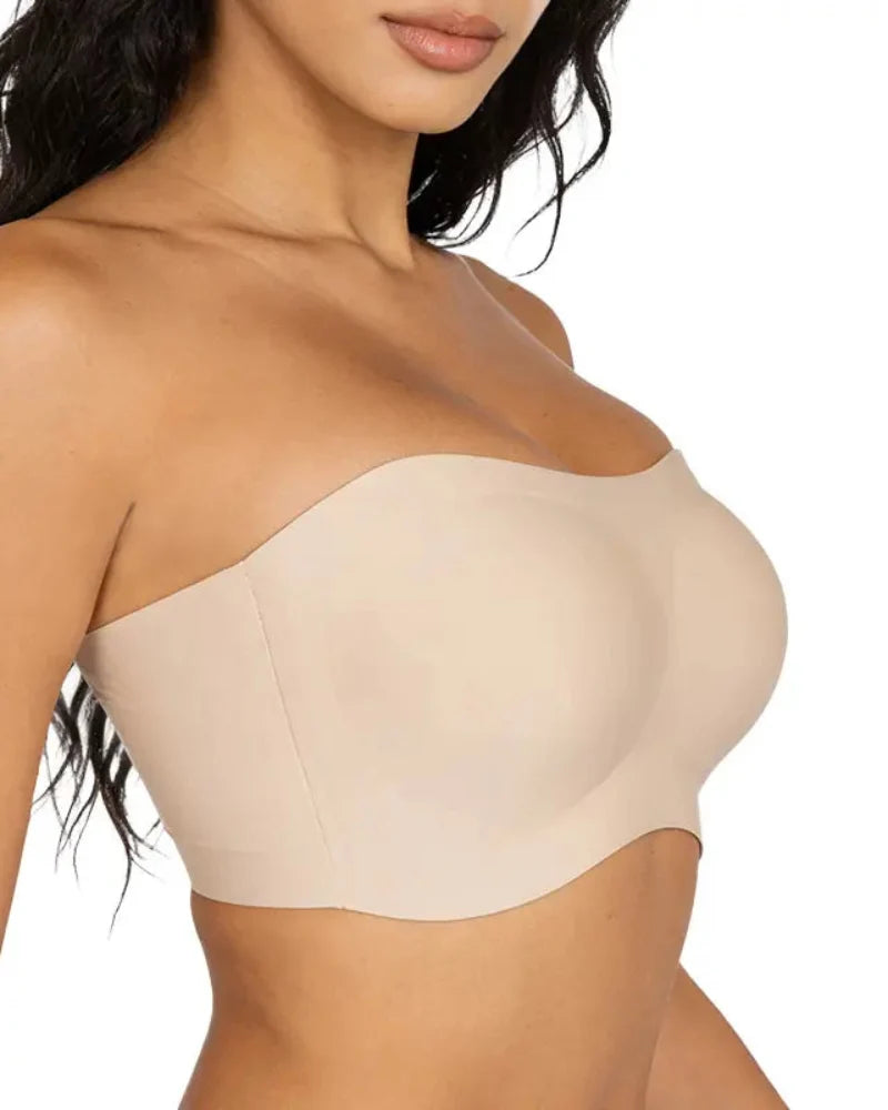 Strapless Jelly Wireless Padded Bra - Non-Slip, Seamless Comfort