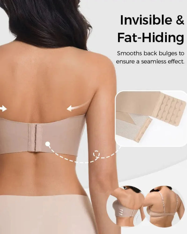 Strapless Jelly Wireless Padded Bra - Non-Slip, Seamless Comfort