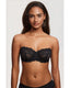 Elegant Lace Strapless Sheer Plus-Size Convertible Underwire Bra