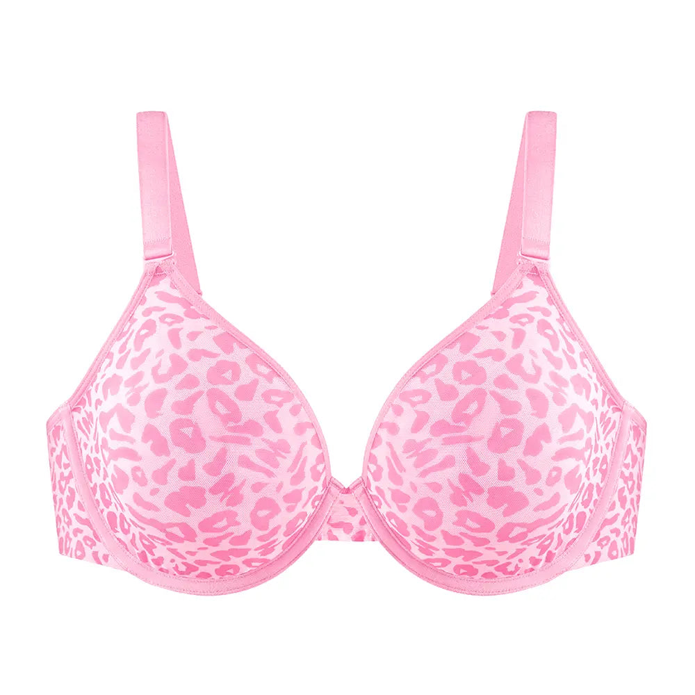 Air Light Plus-Size Mesh Underwire Minimizer Bra for Everyday Comfort and a Smoother Silhouette