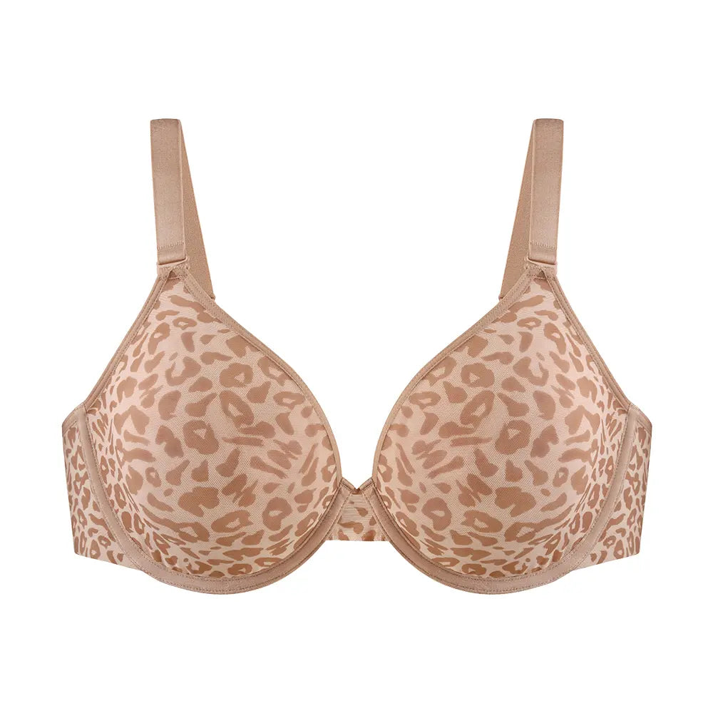 Air Light Plus-Size Mesh Underwire Minimizer Bra for Everyday Comfort and a Smoother Silhouette