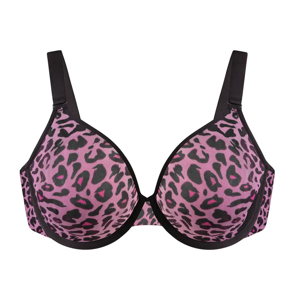 Air Light Plus-Size Mesh Underwire Minimizer Bra for Everyday Comfort and a Smoother Silhouette