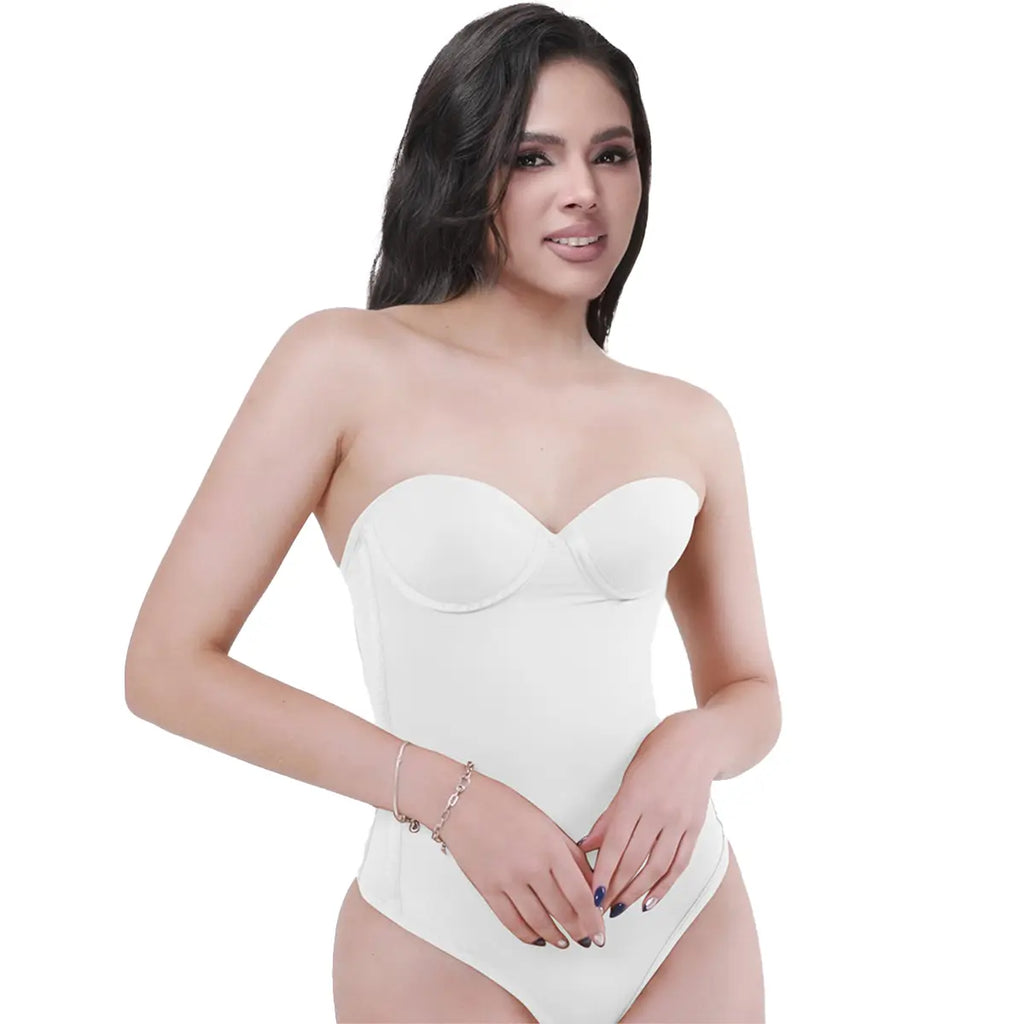 Seamless Lace-Up Bodysuit for a Sleek, Curved Silhouette