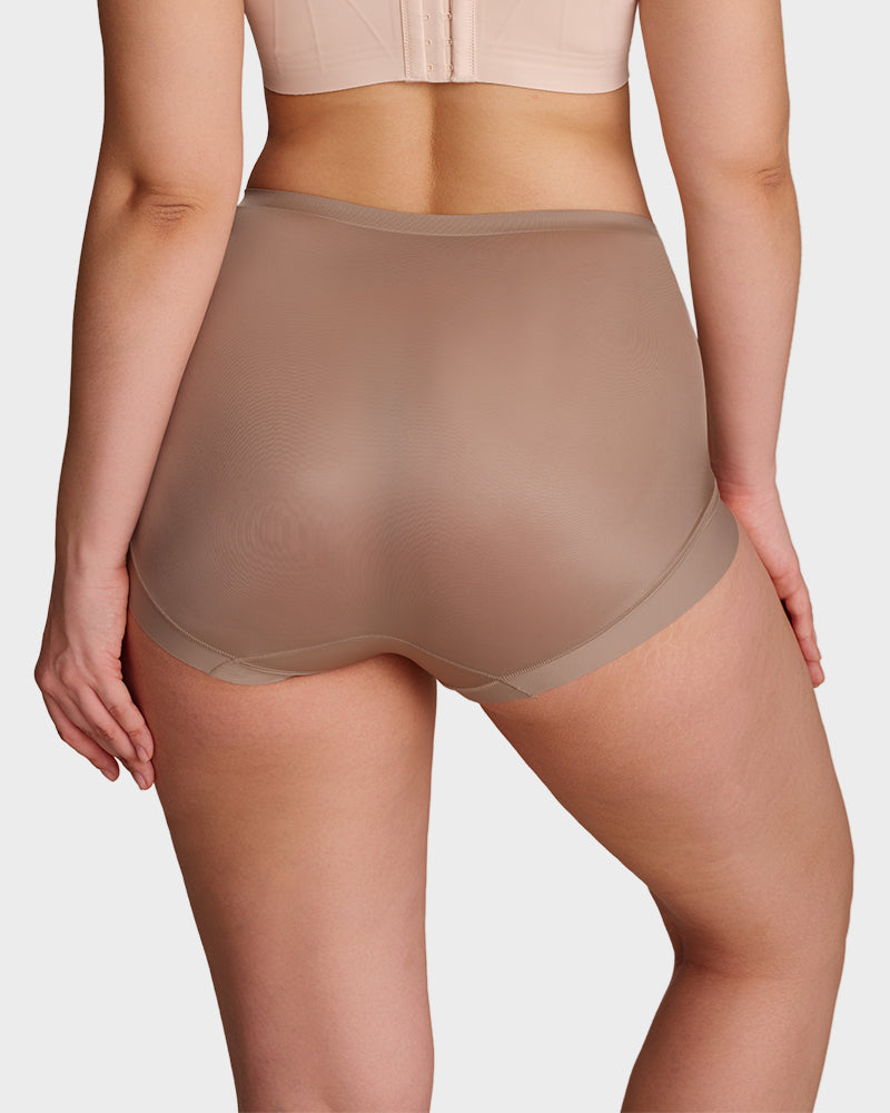 Smoothing High-Waist Shaping Panties with Cross-Panel Support (6-Pack)
