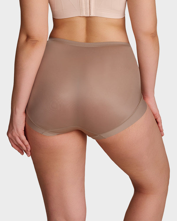 Smoothing High-Waist Shaping Panties with Cross-Panel Support (6-Pack)