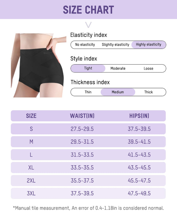 Smoothing High-Waist Shaping Panties with Cross-Panel Support (6-Pack)