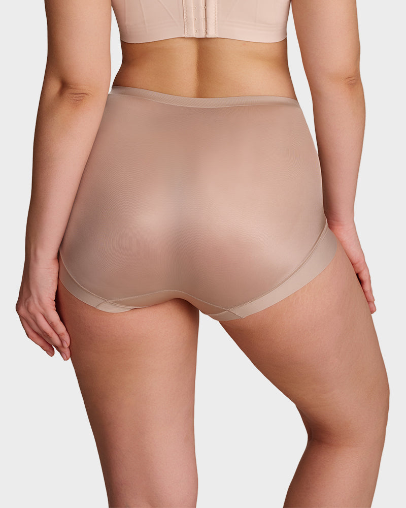 Smoothing High-Waist Shaping Panties with Cross-Panel Support (6-Pack)