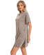 Women's Summer Lounge Set: Oversized Tee & Reversible Biker Shorts Tracksuit