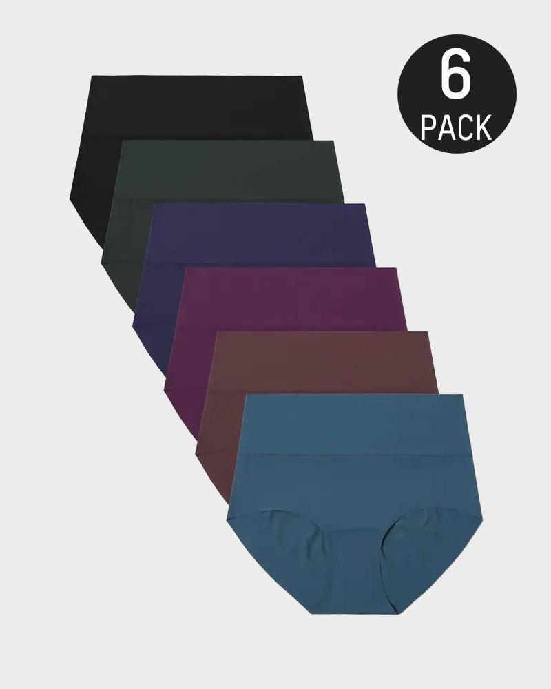Seamless High-Waist Briefs for a Smooth, No-Show Look