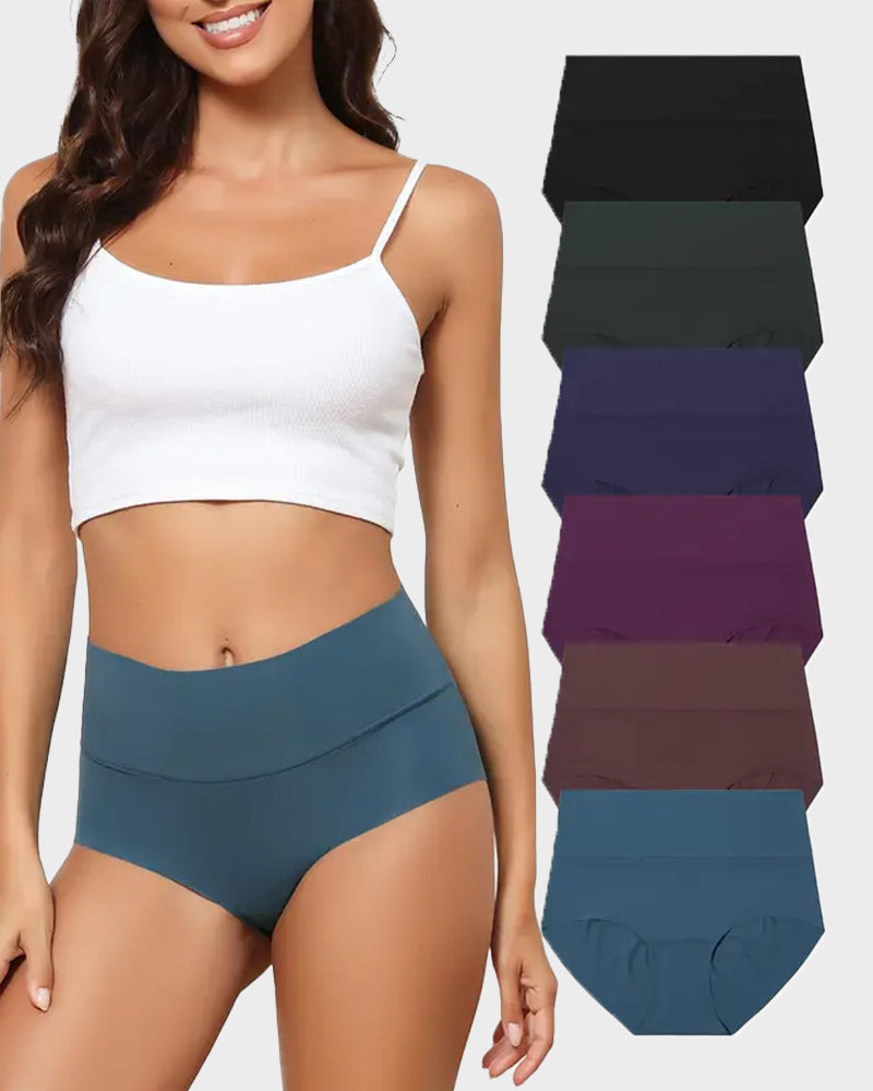 Seamless High-Waist Briefs for a Smooth, No-Show Look