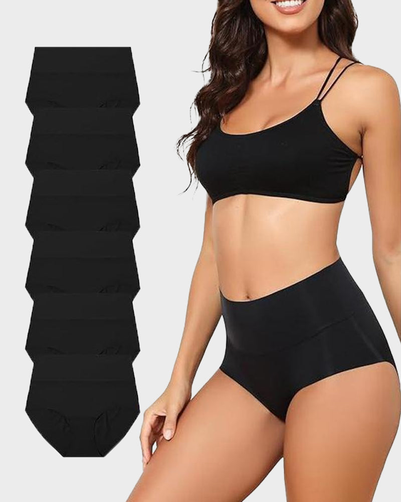 Seamless High-Waist Briefs for a Smooth, No-Show Look