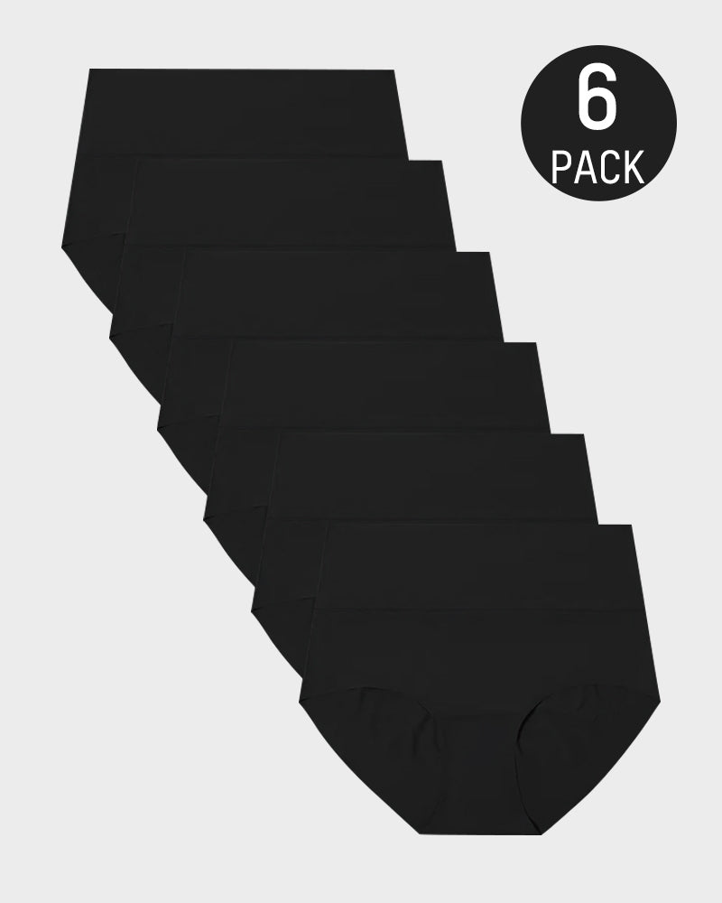Seamless High-Waist Briefs for a Smooth, No-Show Look