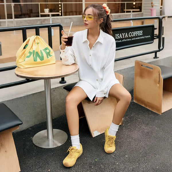 Women's Gauze Shirt & Shorts Set - 2-in-1 Oversized Beach Cover-Up Outfit