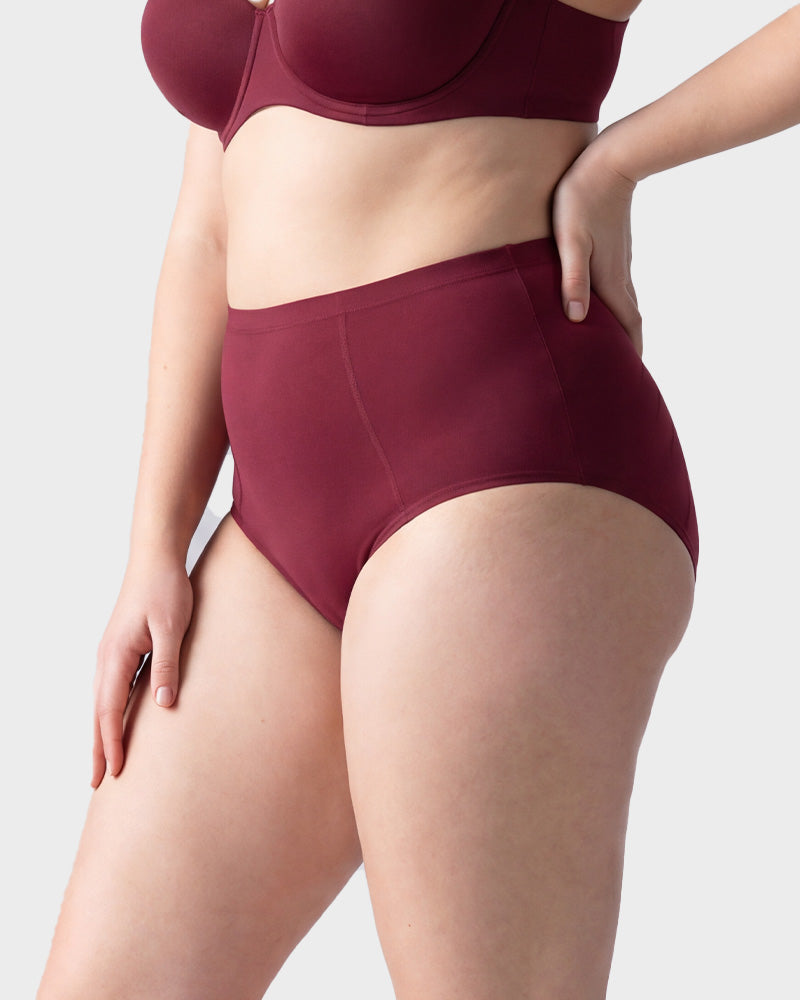 Women's High-Waist Cotton Support Briefs – 4-Pack, All-Day Comfort & Shaping