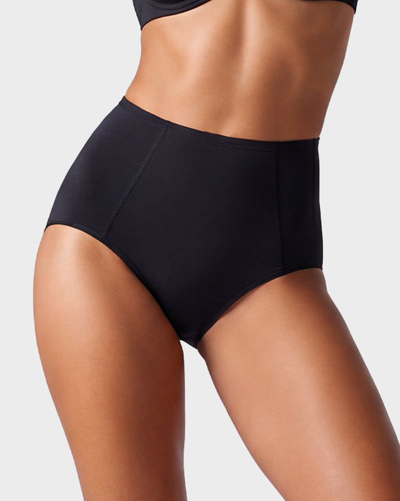 Women's High-Waist Cotton Support Briefs – 4-Pack, All-Day Comfort & Shaping