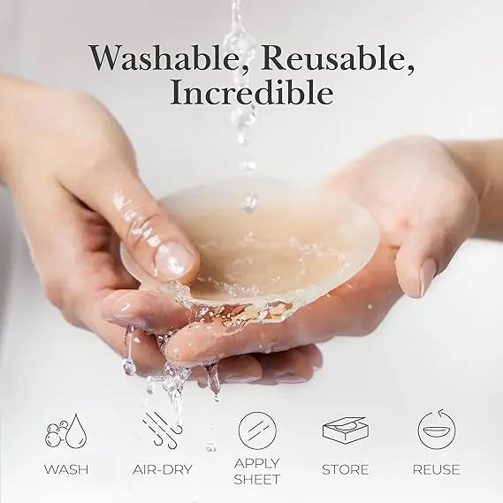 All-Day Lift Pasties — Reusable Silicone with Secure Adhesive for Comfortable Wear