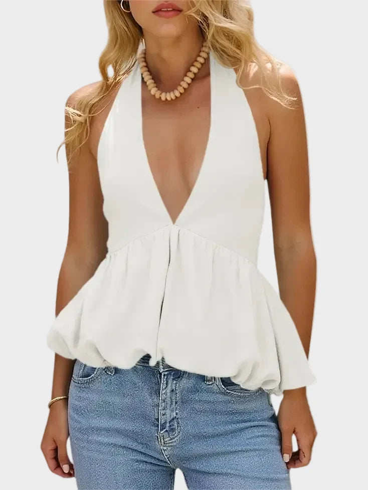 Women's Tie-Back Halter Top - Breezy Summer Style