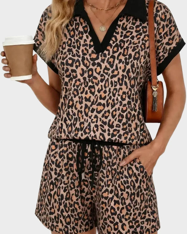 Women's Casual Top & Shorts Set - Effortless Everyday Style