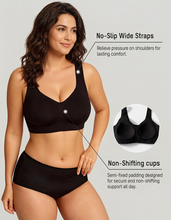 Lifting Jelly Bra with Wire-Free Comfort and Antibacterial Protection