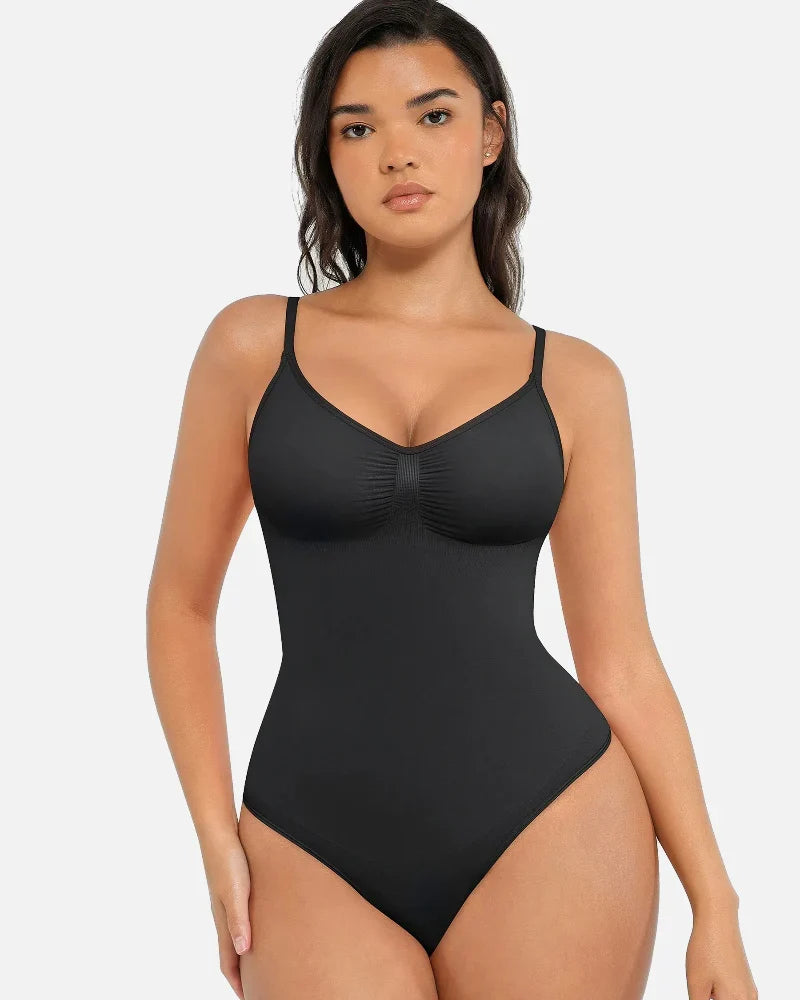 Seamless Covered Bust Jumpsuit Bodysuit with Thong Cut — Ultra-Fit Main image