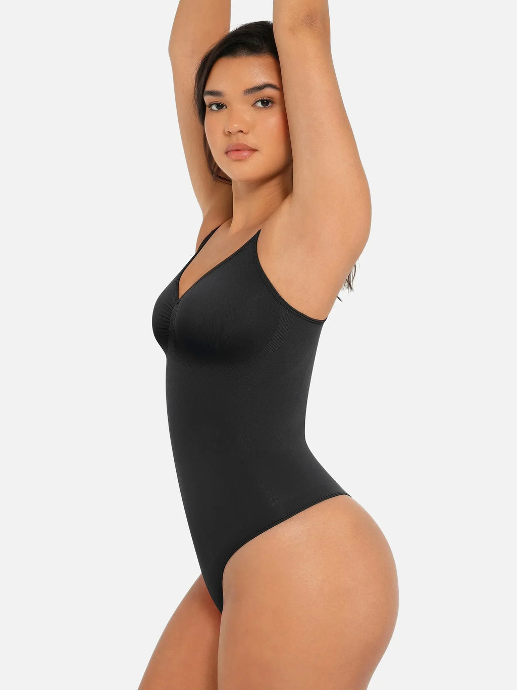 Seamless Covered Bust Jumpsuit Bodysuit with Thong Cut — Ultra-Fit