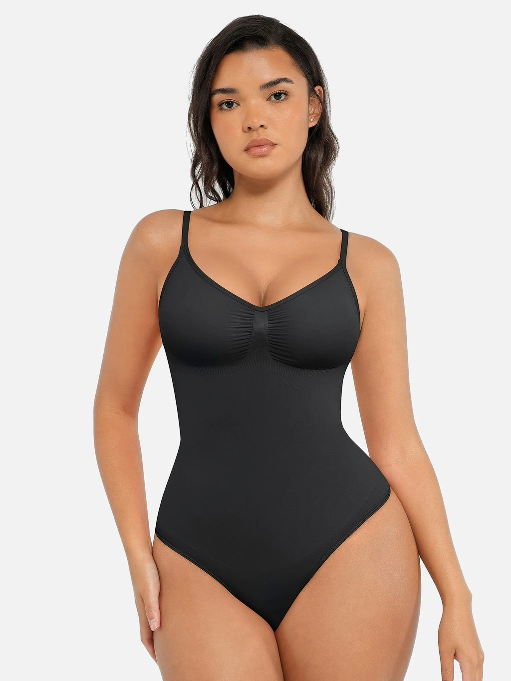 Seamless Covered Bust Jumpsuit Bodysuit with Thong Cut — Ultra-Fit