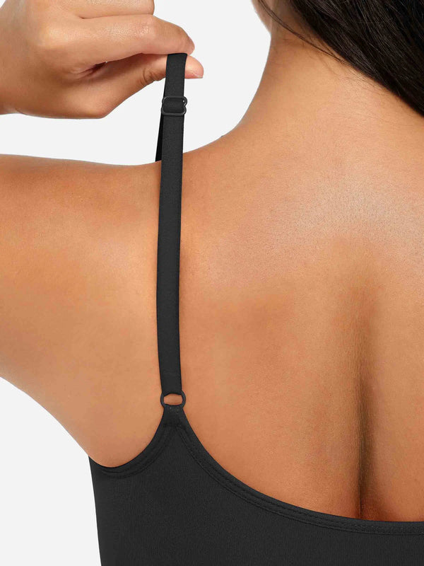 Seamless Covered Bust Jumpsuit Bodysuit with Thong Cut — Ultra-Fit