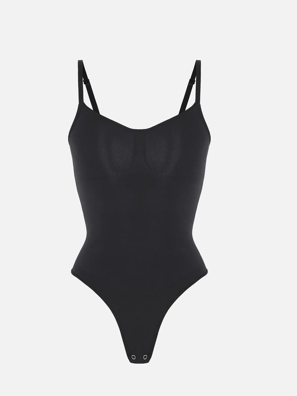 Seamless Covered Bust Jumpsuit Bodysuit with Thong Cut — Ultra-Fit