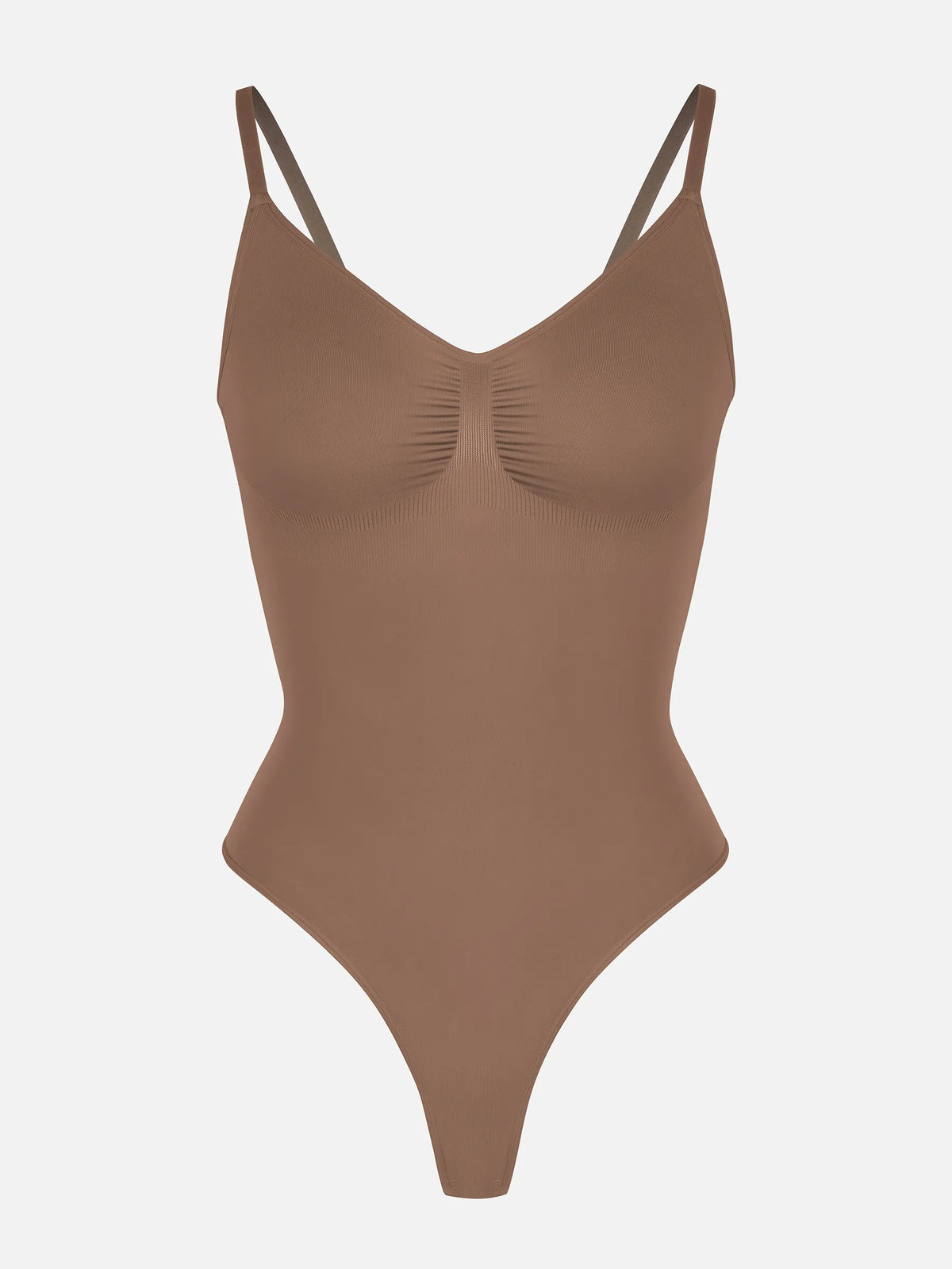 Seamless Covered Bust Jumpsuit Bodysuit with Thong Cut — Ultra-Fit