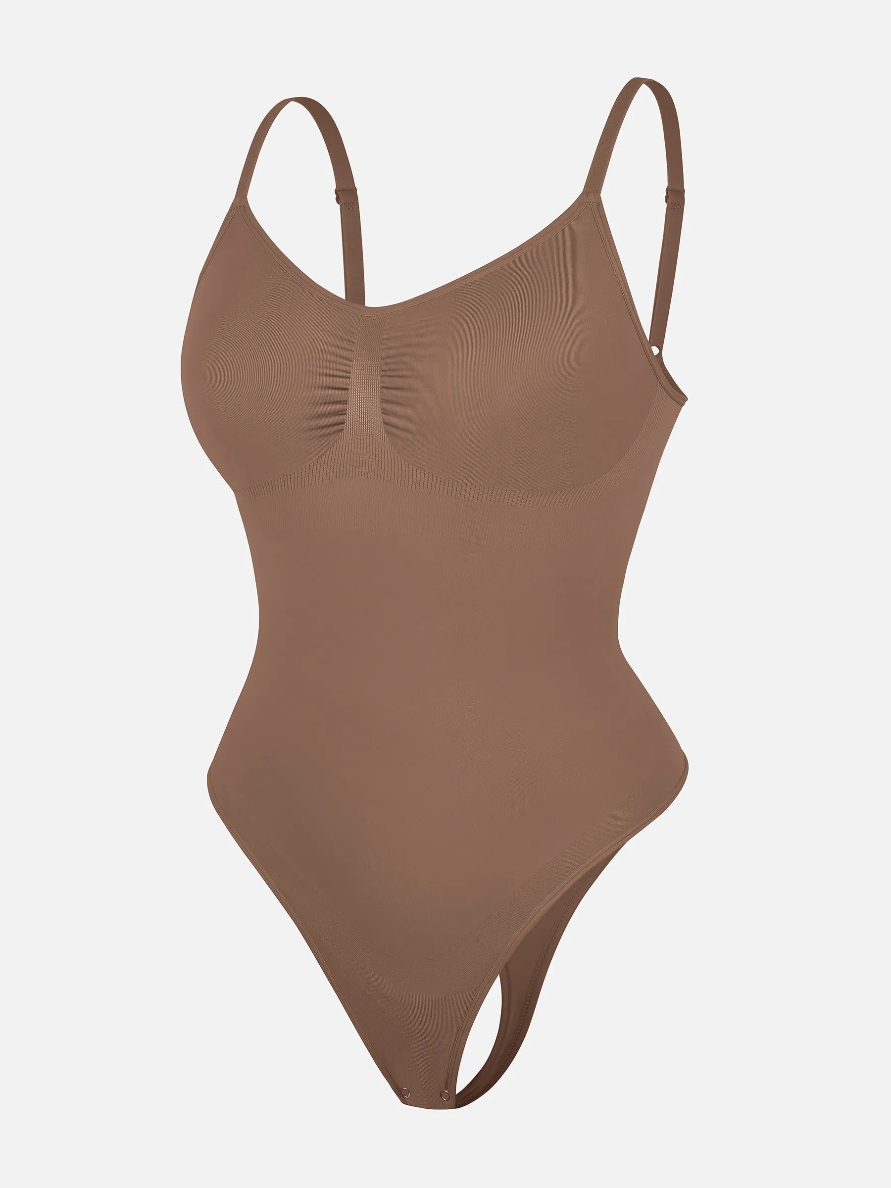 Seamless Covered Bust Jumpsuit Bodysuit with Thong Cut — Ultra-Fit