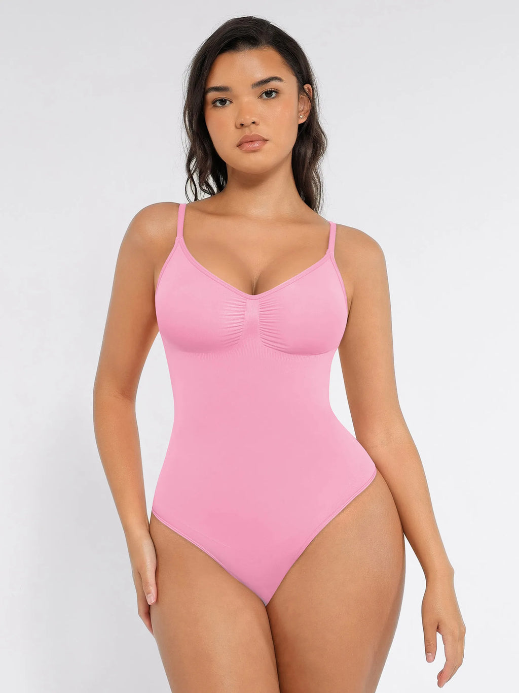 Seamless Covered Bust Jumpsuit Bodysuit with Thong Cut — Ultra-Fit