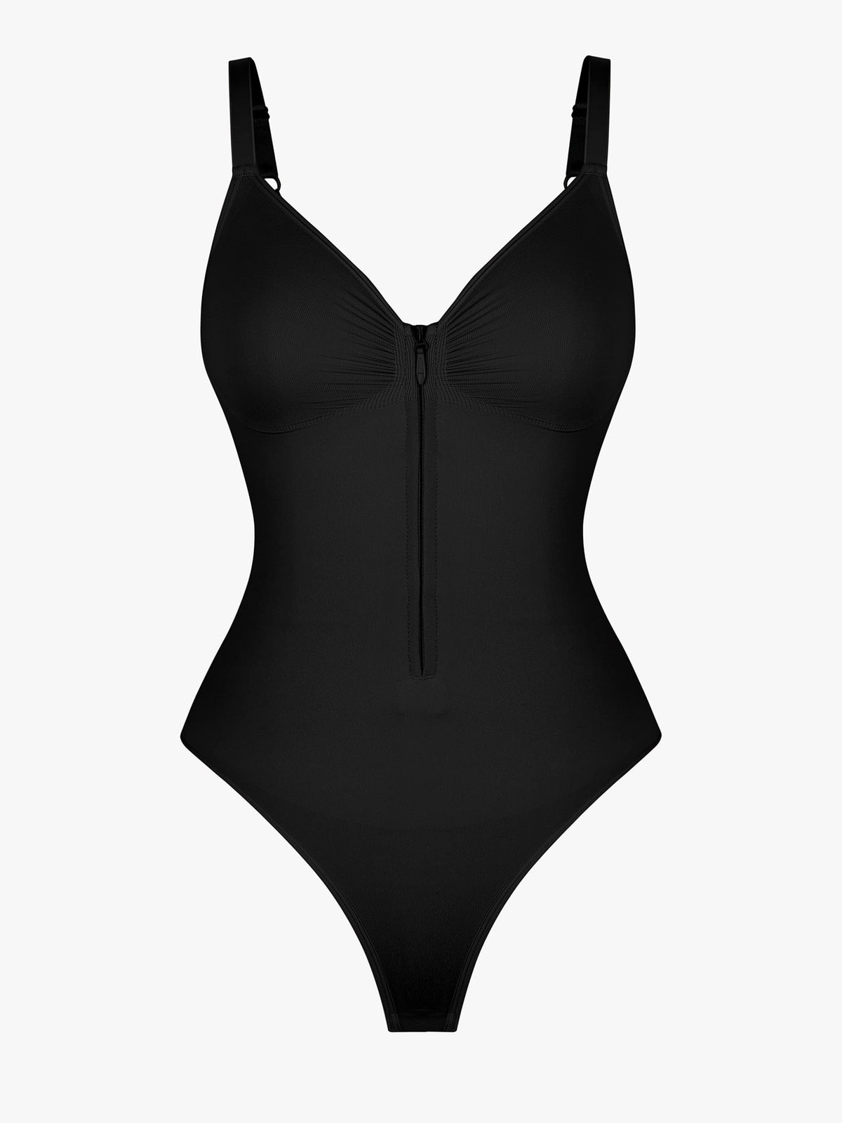 Curve-Shaping Tummy Control Seamless Zipper Bodysuit