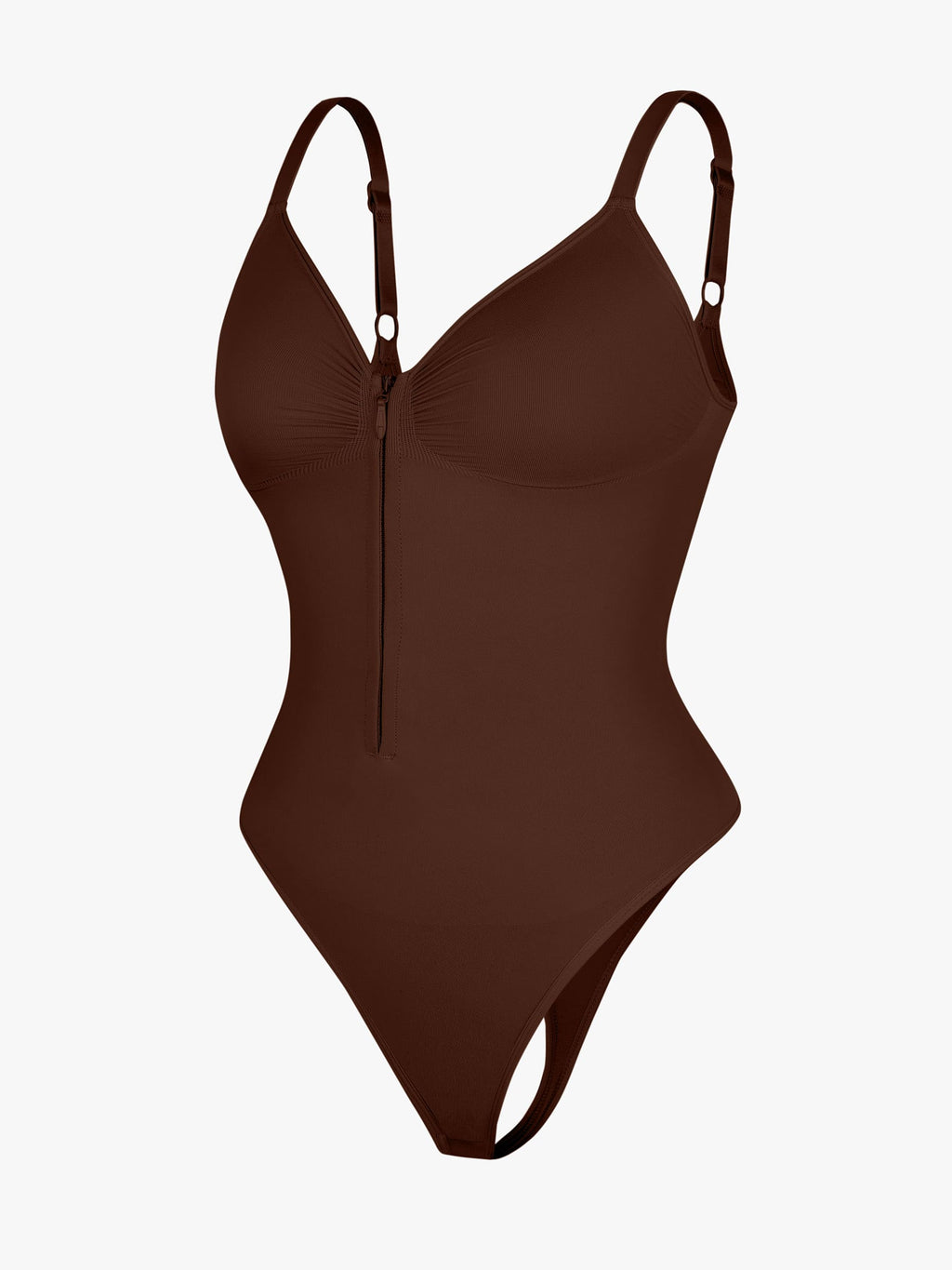 Curve-Shaping Tummy Control Seamless Zipper Bodysuit