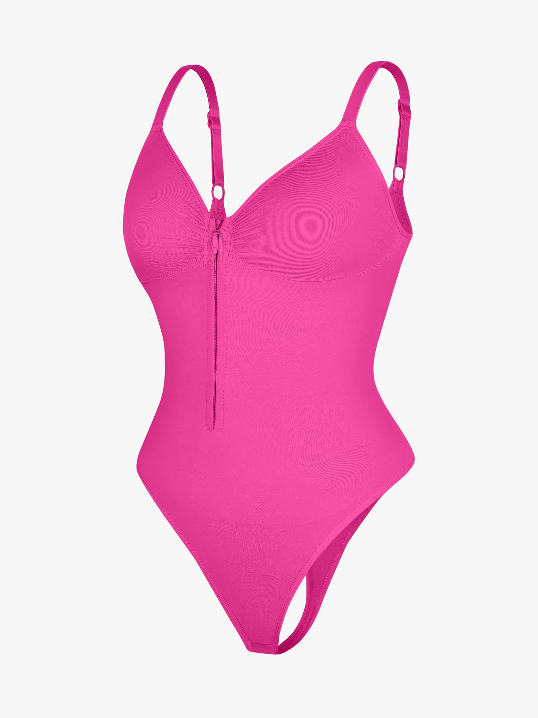 Curve-Shaping Tummy Control Seamless Zipper Bodysuit