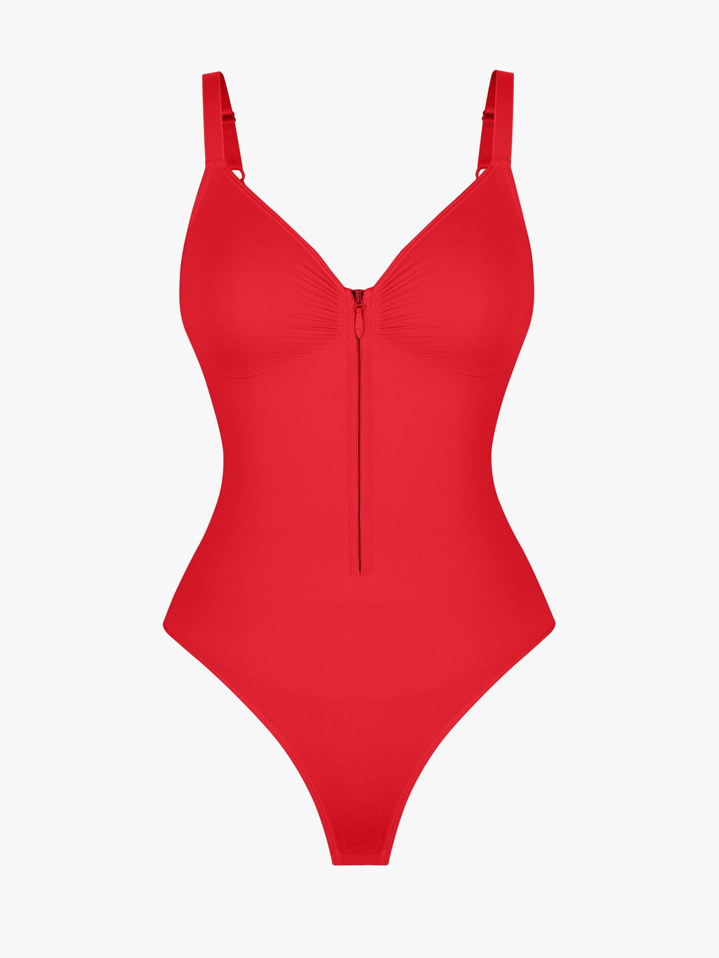 Curve-Shaping Tummy Control Seamless Zipper Bodysuit